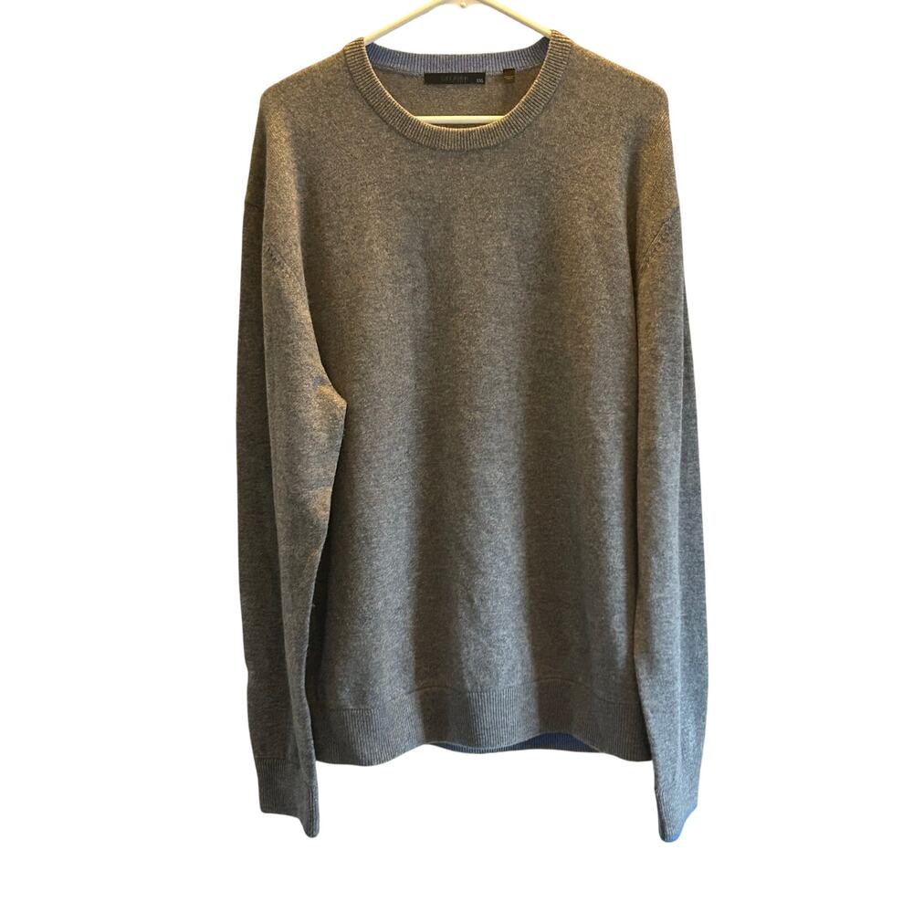 Greyson grey XXL wool cashmere men’s sweater business casual office - Picture 2 of 6